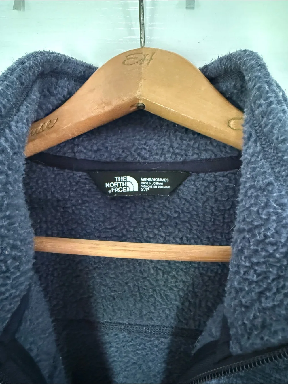 The North Face Men's Navy Full-Zip Mock Neck Fleece Pullover
